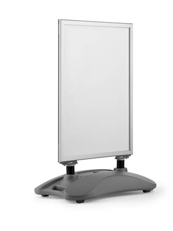 Stojan na plagáty, s podstavcom, A1, DURABLE "Heavy Base Outdoor", strieborný 1