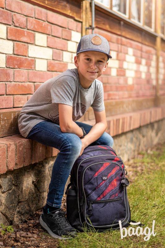 BAAGL SET 3 Core Láva: batoh, penál, sáček 8