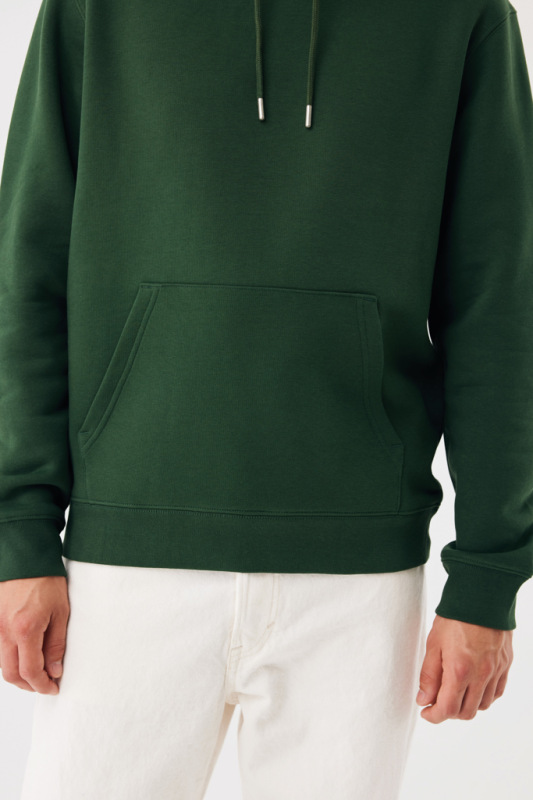 IQONIQ Joshua Unisex mikina s kapucňou z rec. bavlny forest green S 15