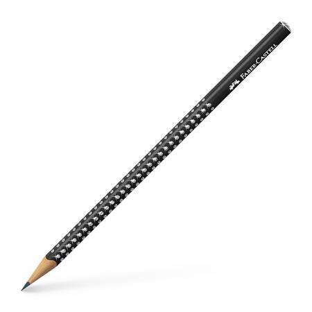 Grafitová ceruzka, B, trojhranná, FABER-CASTELL "Sparkle", perleťovo čierna 1