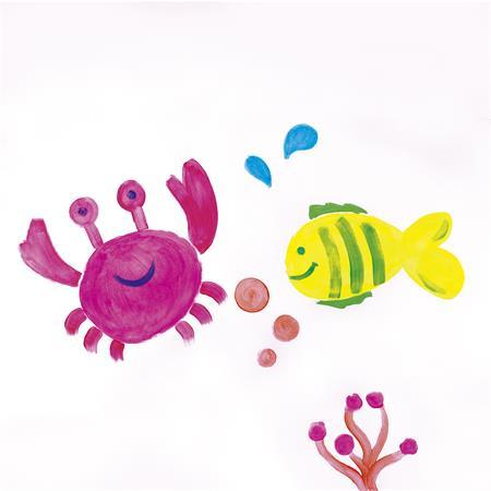 Tempera, sada, v tube so štetcom, APLI Kids "Paint&Fun", 6 rôznych neónových farieb 4