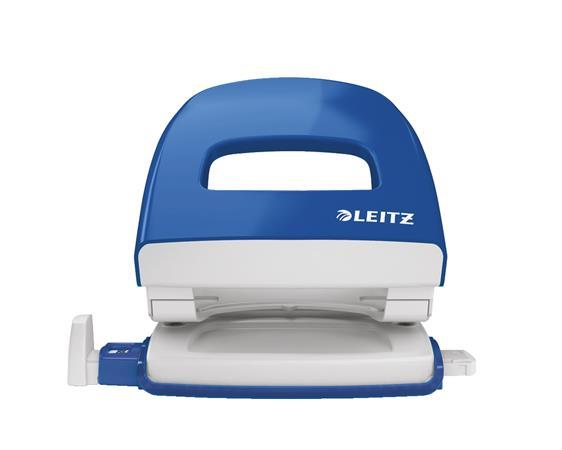 Dvojdierová dierovačka, 30 listov, LEITZ "Nexxt Wow", modrá 2