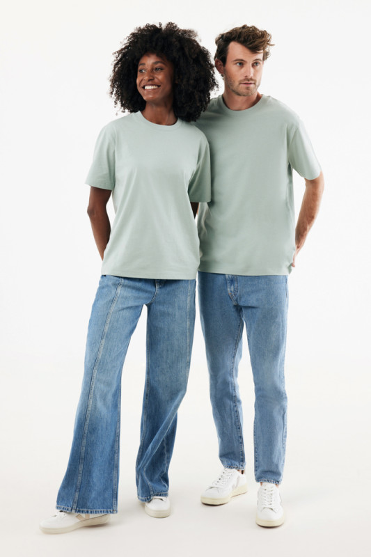 IQONIQ Nikko tričko z hrubej recyklovanej bavlny Iceberg green XXXL 13