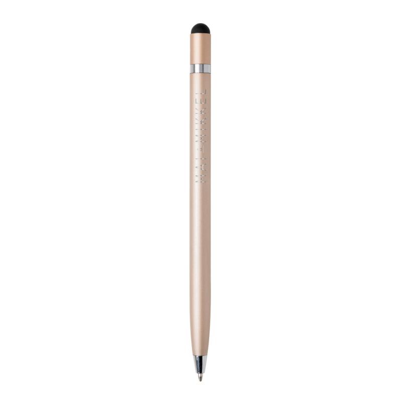 Minimalistické kovové pero zlatá 2