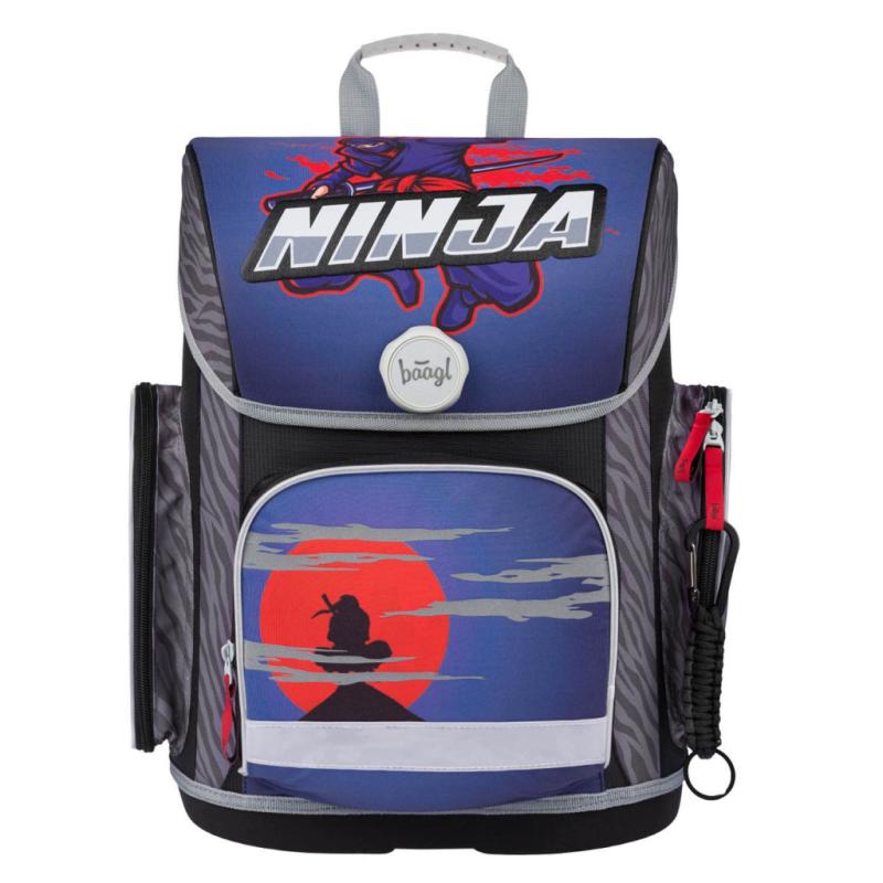 BAAGL SET 5 Ergo Ninja: aktovka, penál, sáček, desky, box 1