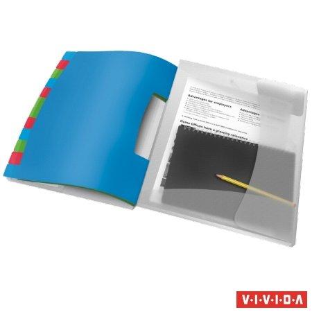 Organizér, A4, 12 dielny, plastový, ESSELTE "Vivida", priehľadný 1