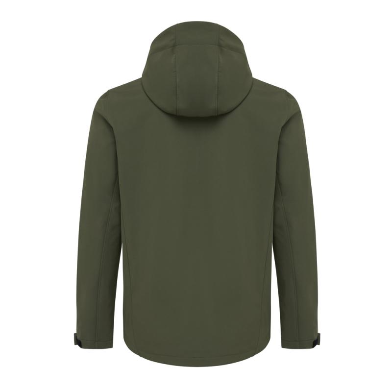 Pánska soft shell bunda IQONIQ Makalu z recykl. polyesteru khaki S 2