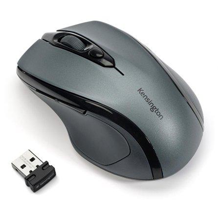 Myš, bezdrôtová, optická, stredná veľkosť, USB, KENSINGTON "Pro Fit", sivá 1