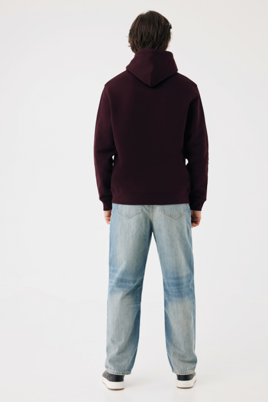 IQONIQ Joshua Unisex mikina s kapucňou z rec. bavlny merlot XS 13