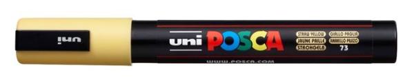 Dekoračný popisovač, 1,8-2,5 mm, UNI "Posca PC-5M", slamená žltá 1