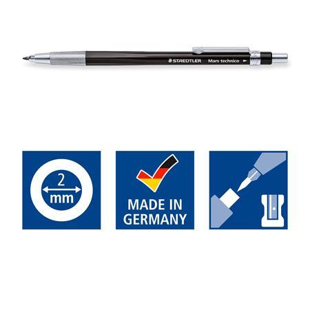 Mechanická ceruzka, 2 mm, HB, STAEDTLER "Mars® technico 780", čierna 3