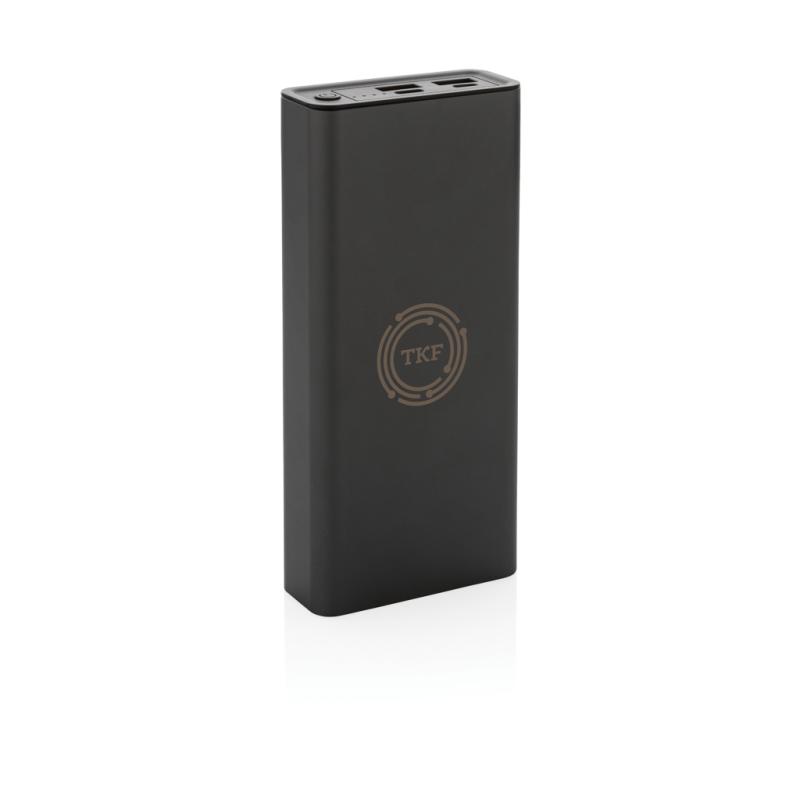 Powerbanka Terra 20 000mAh 20W z recyklovaného hliníka a ABS sivá 6