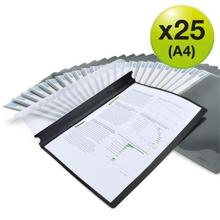 Rýchloviazač, PP, A4, RAPESCO "Eco", čierny