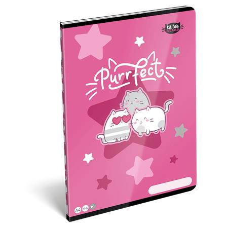 Zošit, A4, štvorčekový, 32 listov, LIZZYSULI, "Kit tok Stars Purrfect" 1