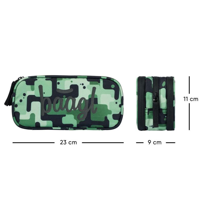 BAAGL SADA 3 Coolmate Green: batoh, peračník, vrecko 12