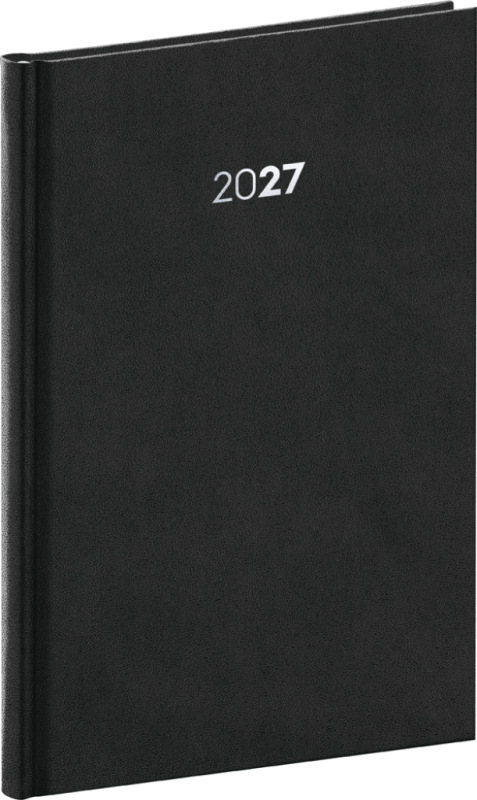 NOTIQUE Týždenný diár Balakon 2027, čierny, 15 x 21 cm