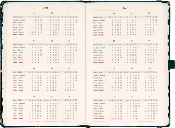 NOTIQUE Planbook diár/notes Líška 2026, 13 x 21 cm 2