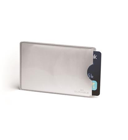 Plastové puzdro, 1-kusové, na RFID kartu, DURABLE, strieborná 1