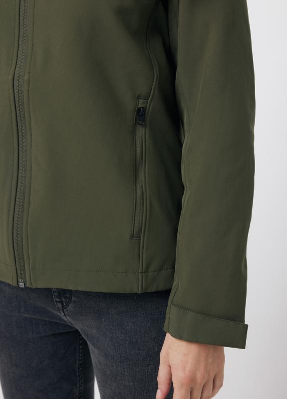 Pánska soft shell bunda IQONIQ Makalu z recykl. polyesteru khaki L 9