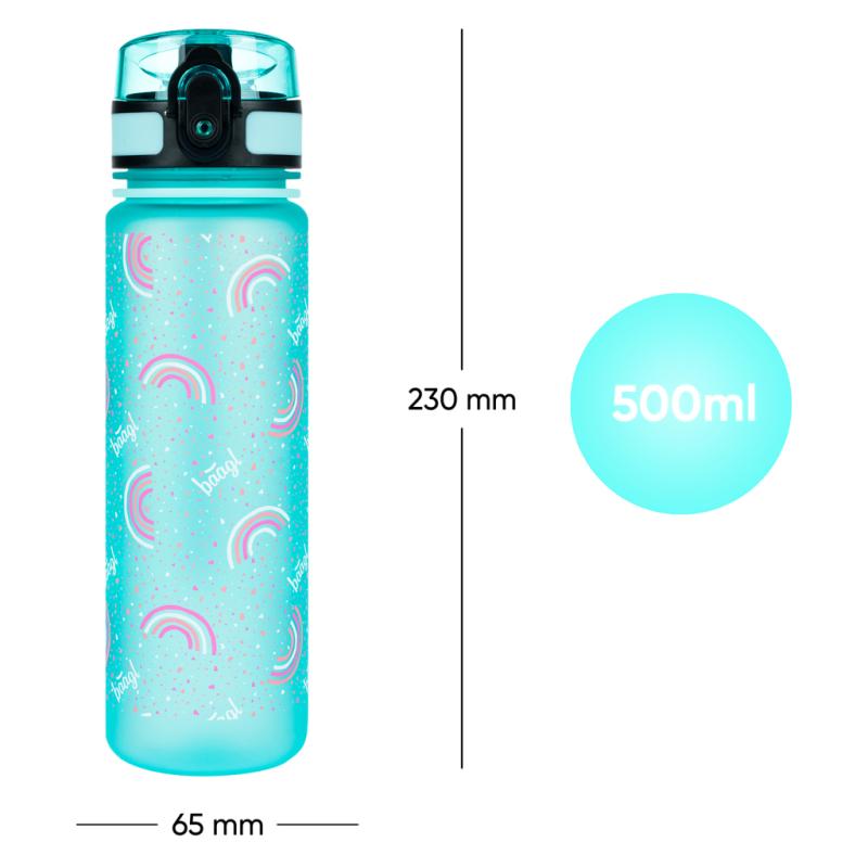 BAAGL Tritanová fľaša na nápoje Dúha, 500 ml 6