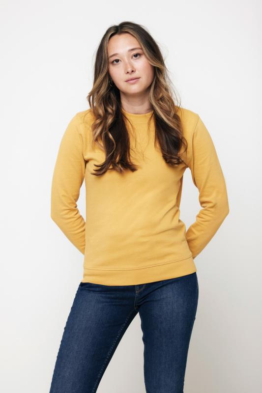 Mikina IQONIQ Zion z recykl. bavlny ochre yellow L 8