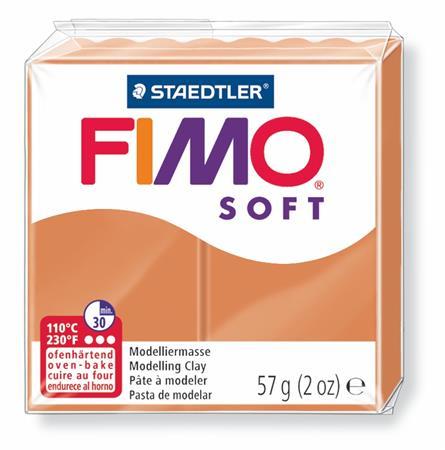 Modelovacia hmota, 57 g, polymérová, FIMO "Soft", koňak 1