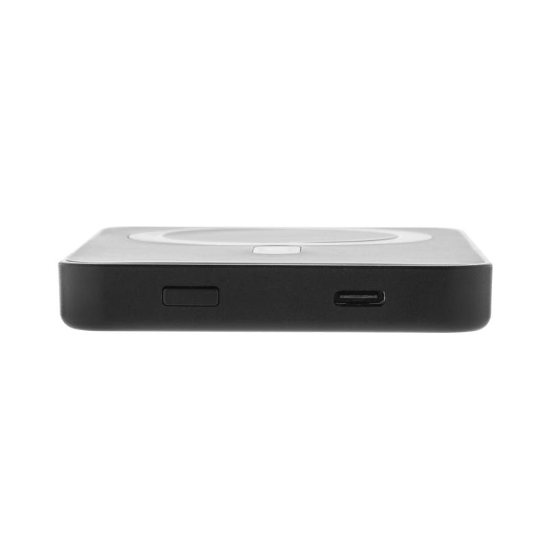 Magnetická powerbanka 5000mAh Magnetix z RCS recykl. plastu čierna 6