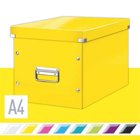 Odkladací box, veľkosť L, LEITZ "Click&Store", žltá 2