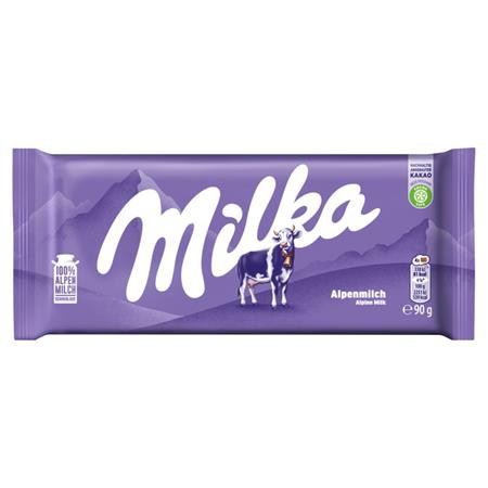 Čokoláda 90 g, MILKA, alpské mlieko 1
