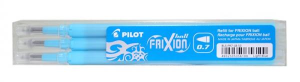 Náplň do rollerov, 0,35 mm, odstrániteľná, PILOT "Frixion Ball/Clicker" 07, svetlomodrá