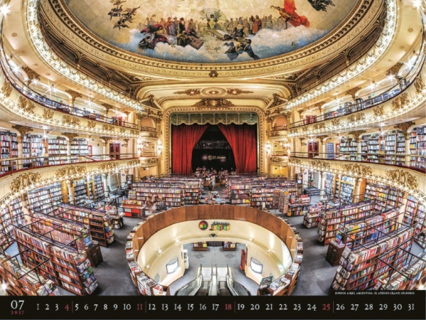 Nástenný kalendár Bibliotheca 2027 8
