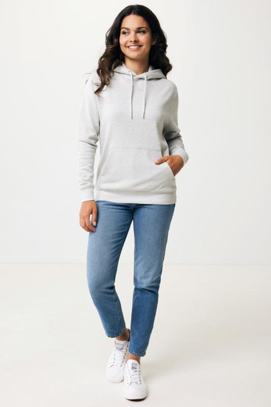 Ľahká mikina s kapucňou IQONIQ Rila z recykl. bavlny light heather grey XXS 5