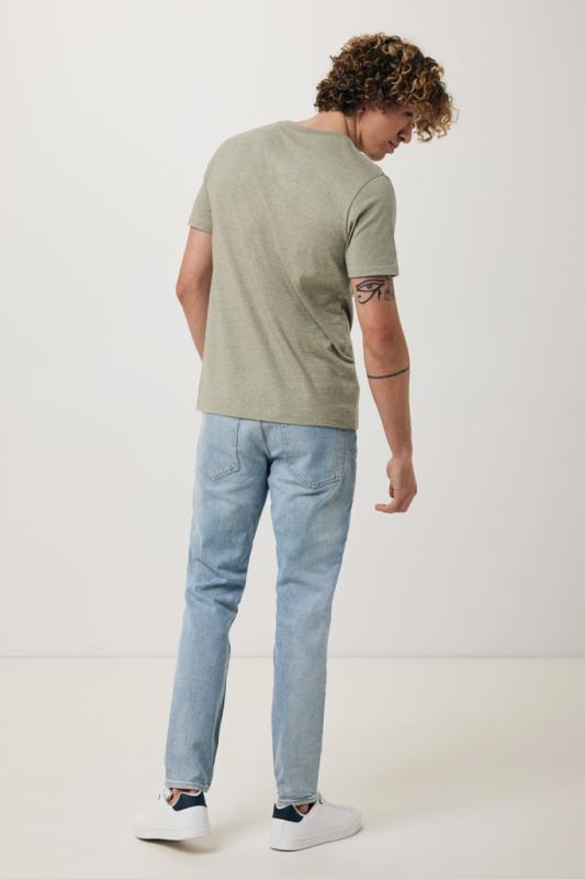 Tričko IQONIQ Brett z recykl. bavlny light heather green XL 5