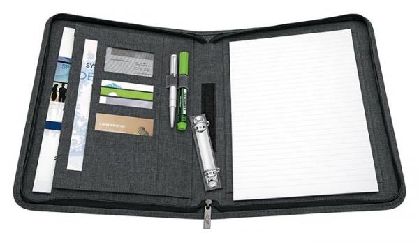 Konferenčná doska, A4, polyester, 2 krúžky, WEDO "College", sivá 4