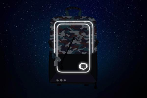 BAAGL SET 3 Cubic Army: batoh, penál, sáček 6