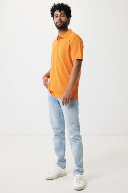 Polo tričko IQONIQ Yosemite z recykl. bavlny oranžová XL 11