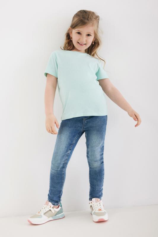 Detské tričko IQONIQ Koli z recykl. bavlny crushed mint 5-6r (110-116cm) 5