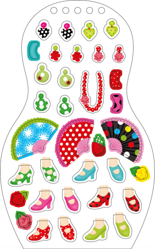 Obliekame španielske bábiky INES – Maľovanky 7