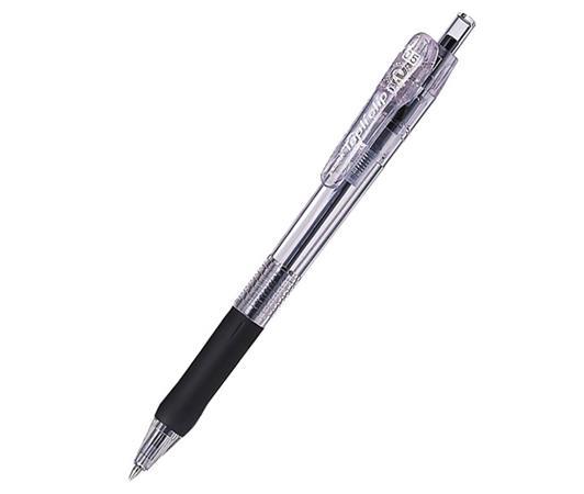Guľôčkové pero, 0,21 mm, stláčací mechanizmus, ZEBRA "Tapli Clip ECO", čierna 1