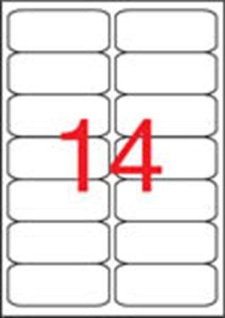 APLI Etikety, 99,1x38,1 mm, polyester, odolné voči poveternostným podmienkam, zaoblené rohy, AP