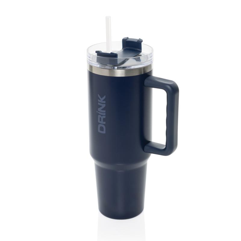 Termohrnček 1200ml Peakflow z RCS recykl. nerezovej ocele námornícka modrá 7