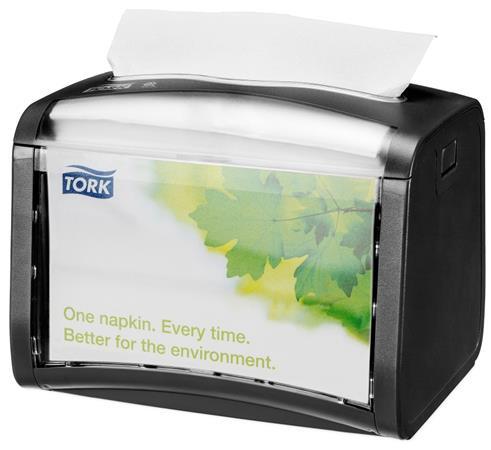 Zásobník na servítky, 15,5x20,1x15 cm, N4 systém, Signature line, TORK "Xpressnap®", čiern
