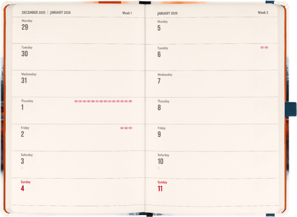 NOTIQUE Planbook diár/notes Japonsko 2026, 13 x 21 cm 1