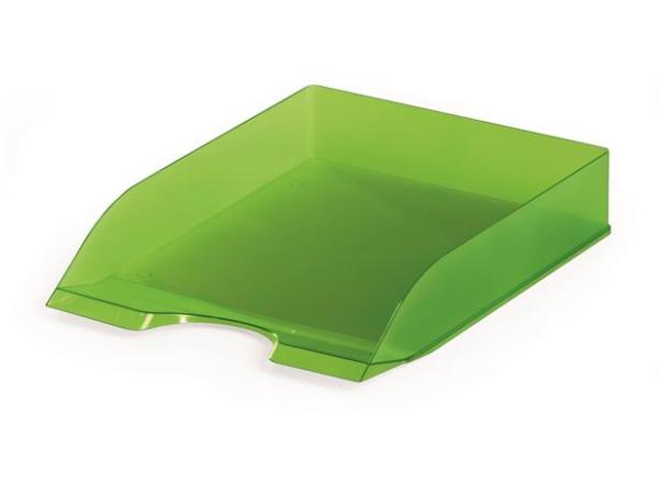 Odkladač, plastový, DURABLE, "Basic", priehľadný zelený 1