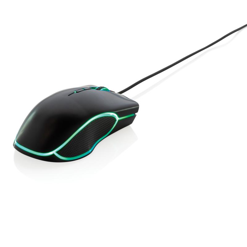 RGB herná myš čierna 4