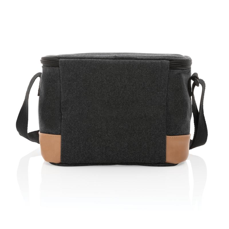 Malá chladiaca taška Impact z 16 oz. recykl. canvas AWARE™ čierna 5