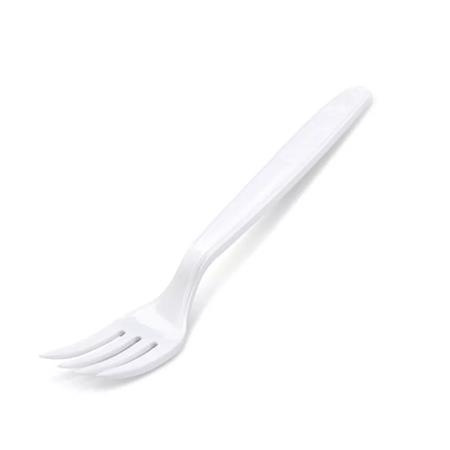 . Vidlička, plastová, opakovane použiteľná, 18 cm, 50 ks, biela 1