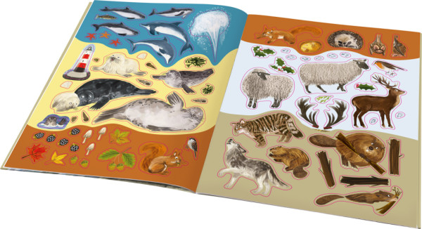 SVET JEŽKOV, UŠIAKOV a ďalších chlpáčov – Kniha samolepiek 3