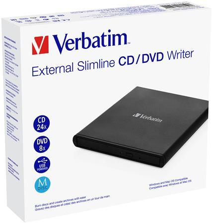 CD/DVD napaľovačka, USB 2.0, externá, VERBATIM 1