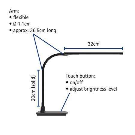 Stolová lampa, LED, stmievateľná, MAUL "Pirro", čierna 5